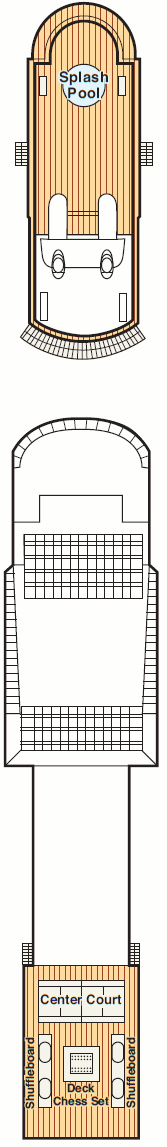 Choose your cabin on Deck 16 - Sports Deck             